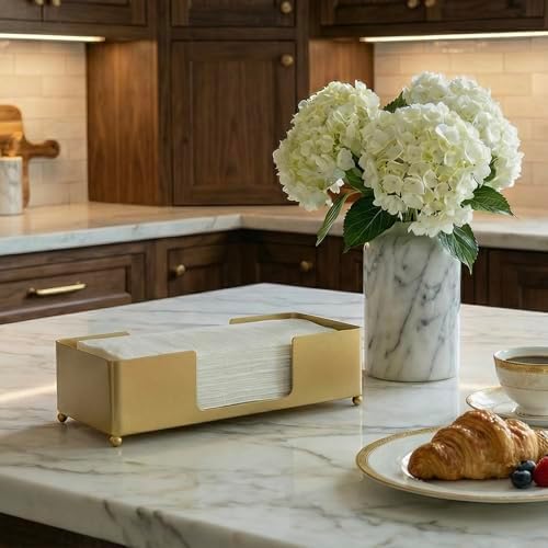 MyGift C Fold Paper Towel Holder, Gold Brass Finish