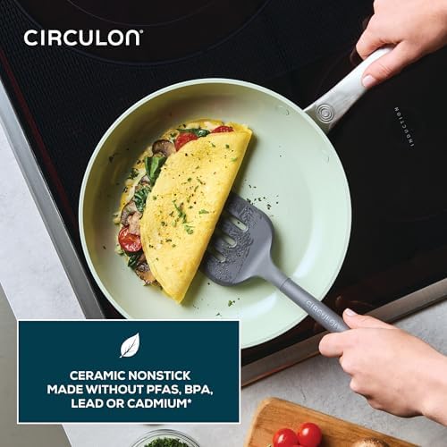 Circulon Halo with LaserDefense Ceramic Nonstick Cookware Set - Sage