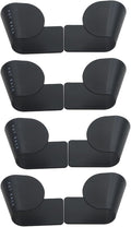 4 Pairs Pot and Pan Lid Holder Self Adhesive Wall Mount Storage Organizer Pot by OZXNO