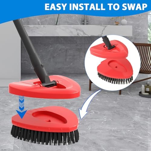 2-Pack Replacement Scrub Brush Heads for O-Cedar EasyWring