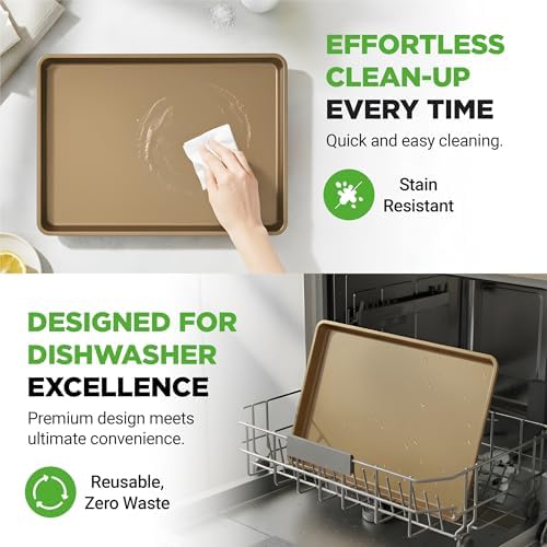 NutriChef Nonstick XL Cookie Sheet Baking Pan, Extra Large 22 Inch x