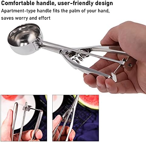 Melon Baller Scoop Set, Stainless Steel Long Handle Melon Scooper