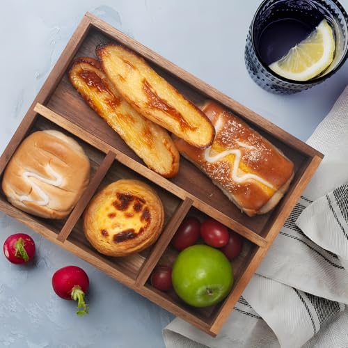 Tea Bag Holder, Acacia Wood Tea Bag Storage Organizer, Tea Candy