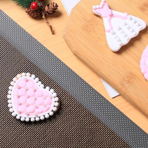AMYONE Perforated Silicone Baking Mats, 2 PCS Gray Mesh Baking Mats