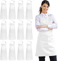 Syntus 12 Pack Bib Apron, Unisex Aprons Adjustable 100% Cotton by Syntus