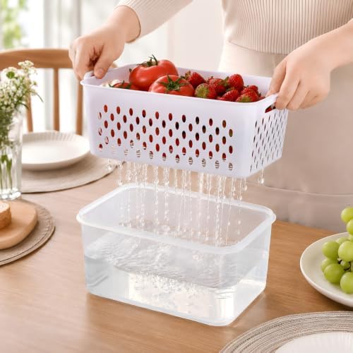 3 Pcs Fruit Storage Containers for Fridge