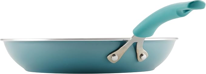 Rachael Ray Cook + Create Nonstick Frying Pan/Skillet, 12.5 Inch, Agave Blue - Image 9