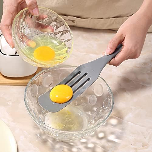 Tongjude Silicone Spurtle Set, Silicone Spatula Set, Heat Resistant