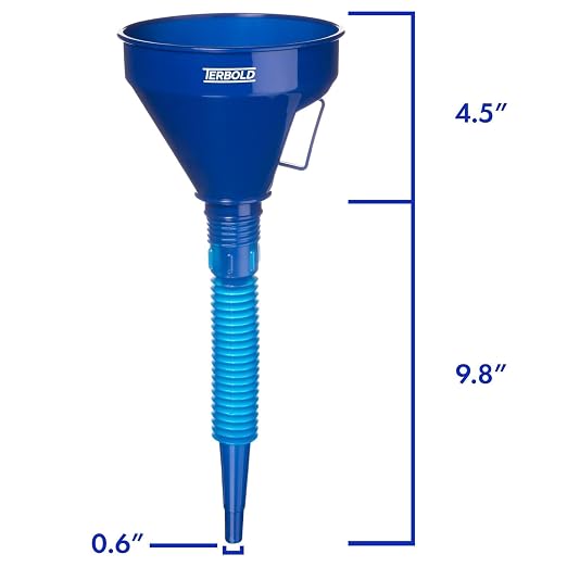Automotive Flex Funnel with Hose & Mesh Filter – Wide Mouth Oil Funnel - Image 7