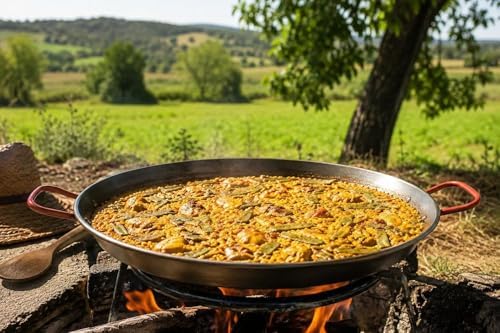 Garcima 18-Inch Enameled Steel Paella Pan, 46cm
