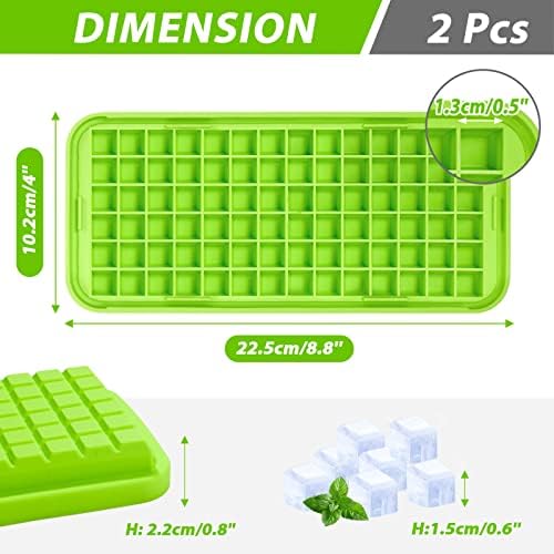 Webake Silicone Ice Cube Tray with Lid Easy Release Small Ice Molds 86