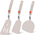 Beijiyi Silicone Spatula Turner Set of 3, 600°F Heat Resistant Nonstick Turner by Beijiyi