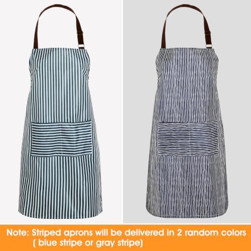 SATINIOR 3 Pcs Waterproof Kitchen Apron with 2 Pockets