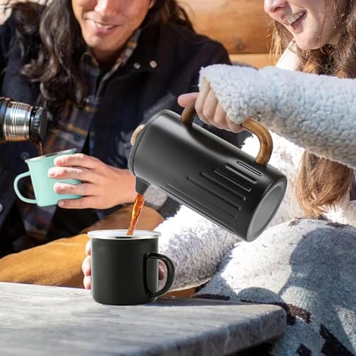Rorence 34oz Stainless Steel French Press, Black