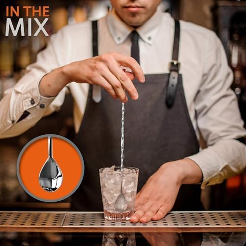 NutriChef Mixology Bartender Cocktail Shaker Set - Includes 15 & 30 oz