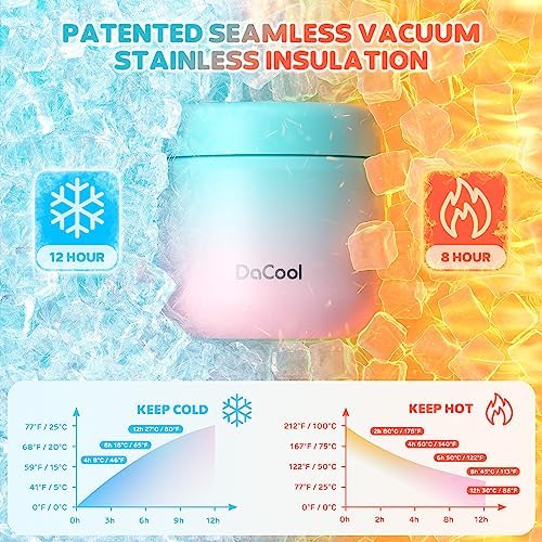 DaCool Kids Thermo for Hot Food Vacuum Stainless Steel Insulated Food