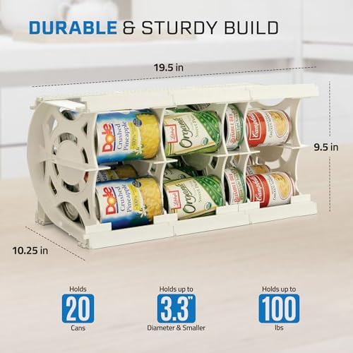 Shelf Reliance Cansolidator Cupboard - 1-Pack Can Organizer for