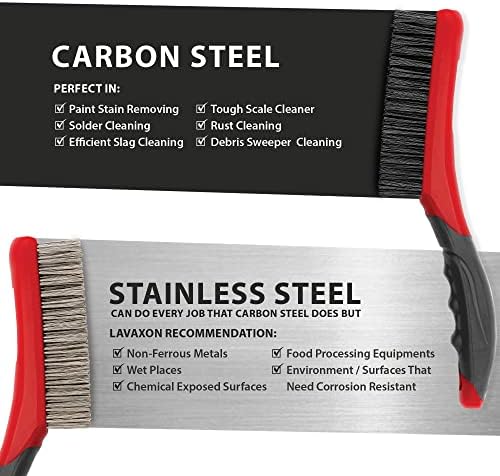 Lavaxon Wire Brush Set, 10 Inches, Pack of 2
