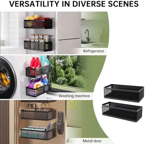 2-Pack Magnetic Shelves for Laundry Room