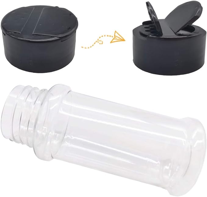 OJYUDD 16 Pack 3.4oz/100ml Plastic Spice Bottles Set, Empty Seasoning Containers - Image 4