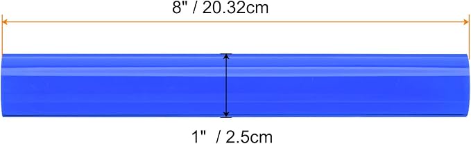 HARFINGTON Acrylic Clay Roller 8 Inch x 1 Inch Solid Non-Stick Plastic Round - Image 2