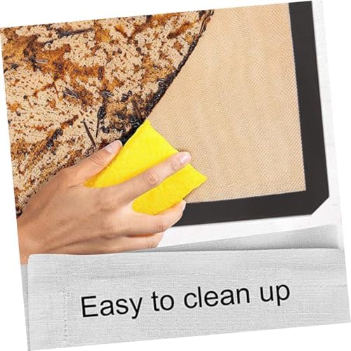 4pcs Non-stick Silicone Baking Mats Set, Black Macaron Oven Sheets