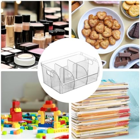2 Pack Large Snack Chip Bag Organizer for Pantry, 6-Compartment Snack