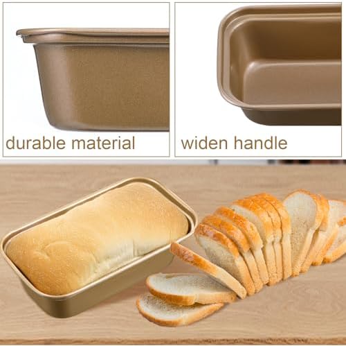12Pc Mini Loaf Pans for Baking,6.1x3.3x1.7“ Nonstick Carbon Steel