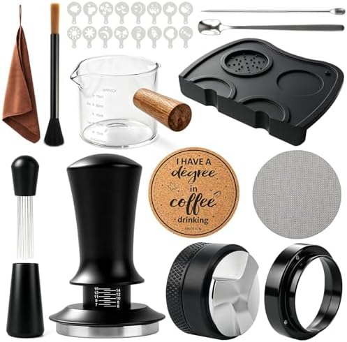 Espresso Accessories Kit, 51mm Coffee Tamper, 28PCS