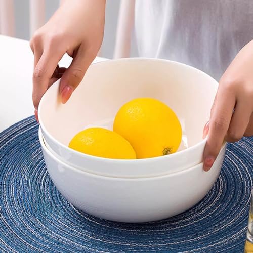 60 oz Large Pho Soup Bowls, Large Ramen Bowls, Off-White Big Ceramic