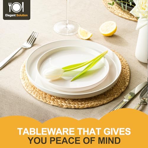 EWFEN Plates and Bowls Sets, 12 Pieces Ceramic Dinnerware Set for 4