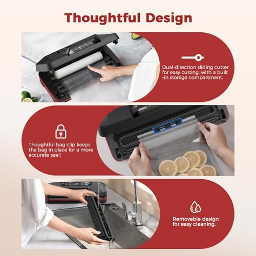 230W 95KPa Vacuum Sealer for Food