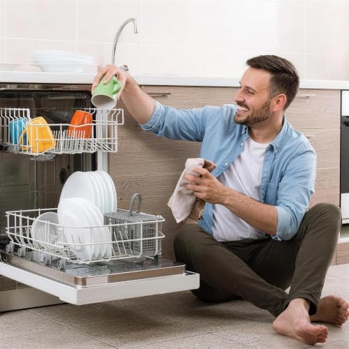 Dishwasher Cutlery Basket, Universal Replacement Cutlery Holder with
