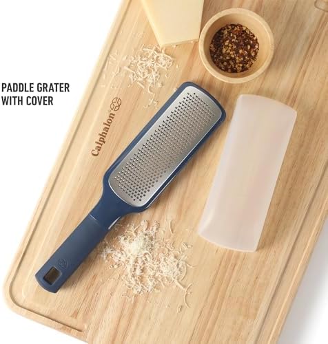 Calphalon Prime Stainless Steel Handheld Cheese Grater W/Cover &