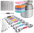 22-Piece Measuring Cups and Spoons Set, 304 Stainless Steel for MINI