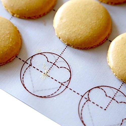 Bluedrop Silicone Macaron Baking Mat and PTFE Oven Liner, 2 Pack