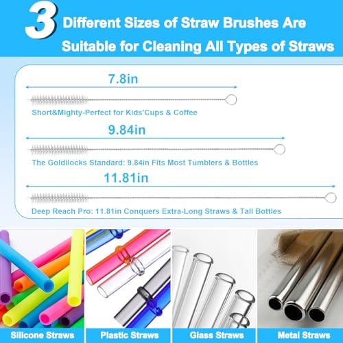 XANGNIER 5-in-1 Bottle Cleaning Brush Set, 7-Piece