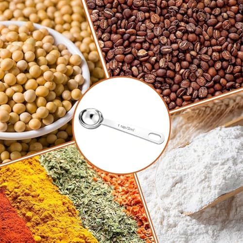 6PCS Teaspoon Measuring Spoons Set(1 Tsp, 5ml), Tablespoon Measuring