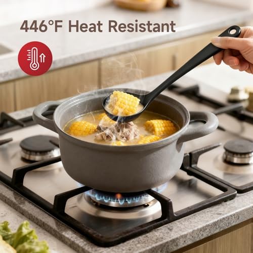 Silicone Kitchen Utensils Set with Rotating Holder
