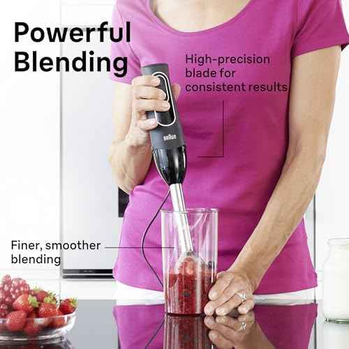 Braun MultiQuick 5 Hand Blender, w/Beaker and Whisk, 350W, Dual Speed