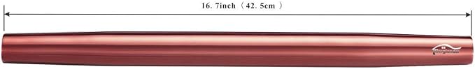 Berglander Rose Gold Rolling Pin, 16.7 Inches Stainless Steel Matte Finish - Image 2
