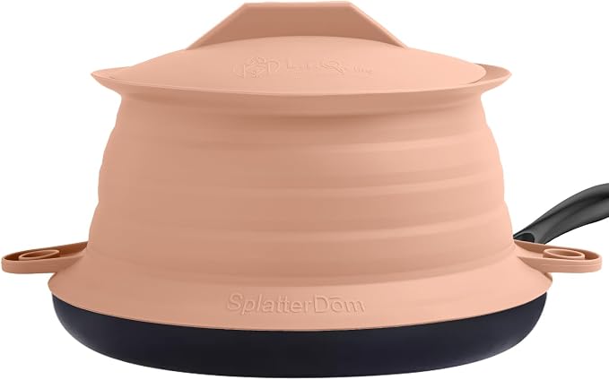 L.I.Q Silicone Splatter Guard – Fits 10 and 12 Inch Pots – Microwave Safe and by LIQInc