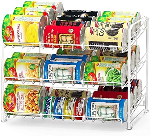 Simple Houseware Stackable Can Rack Organizer + Soda Can Dispenser