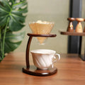 Wooden Pour Over Coffee Stand, Modern Minimalist Drip Coffee Holder