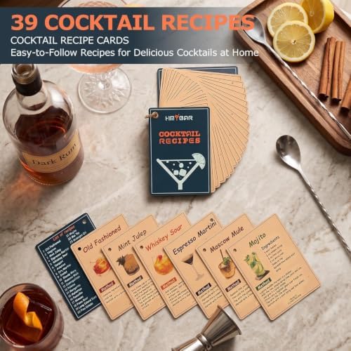 HMYBAR® 22-Piece Cocktail Shaker Set, Mixology Bartender Kit with 24oz