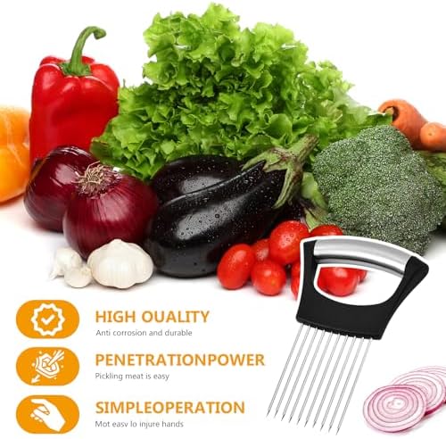 Stainless steel onion slicer, for lemon, potato, tomato, avocado, egg