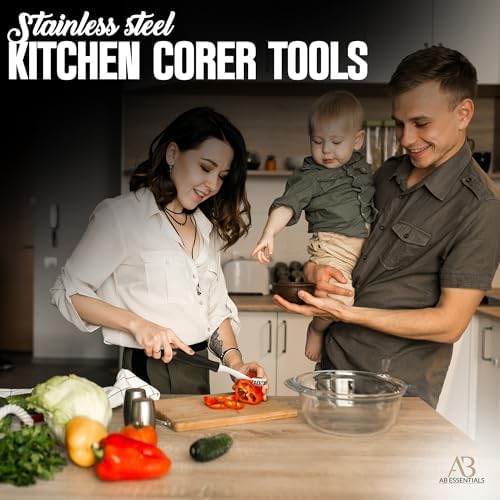 Fruit and Vegetable Corer Set – 6 PCS Stainless Steel Apple Corer