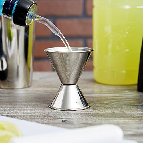Jigger Set of 3 Stainless Steel Double Jiggers 1 & 2 oz., 3/4 & 1 1/2