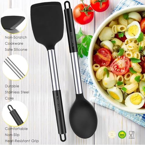Kitchen Utensils Set of 2, Silicone Cooking Utensils, Turner/Spatula