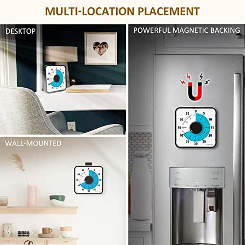 Secura 60-Minute 7.5-Inch Visual Countdown Timer